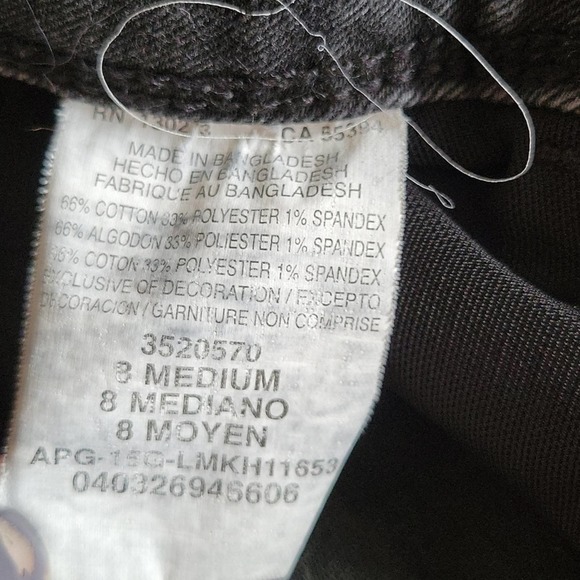 Vintage Lee Perfect Fit Black Distressed Straight Jeans - Picture 4 of 9